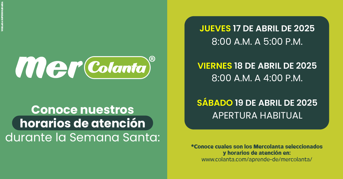 Hoarios Semana Santa Mercolanta