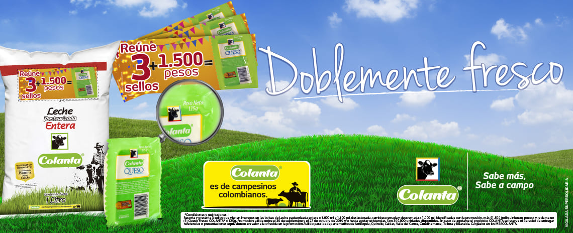 Doblemente fresco: recibe un queso Colanta con esta oferta