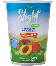 Yogur-Melocotón-Slight-200g