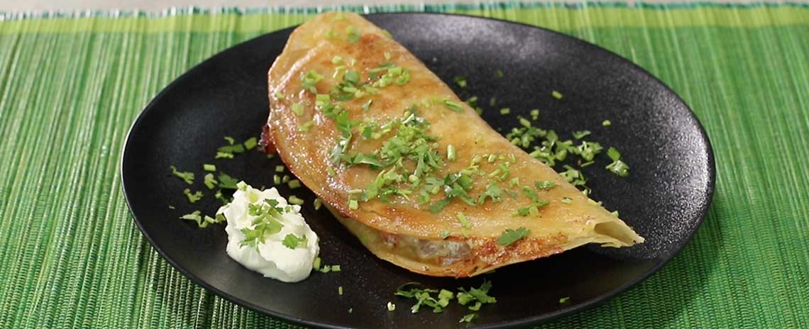 Chimichangas de tarta de queso y frutos del bosque