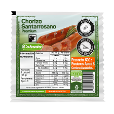 Chorizo Santarrosano 500 gramos