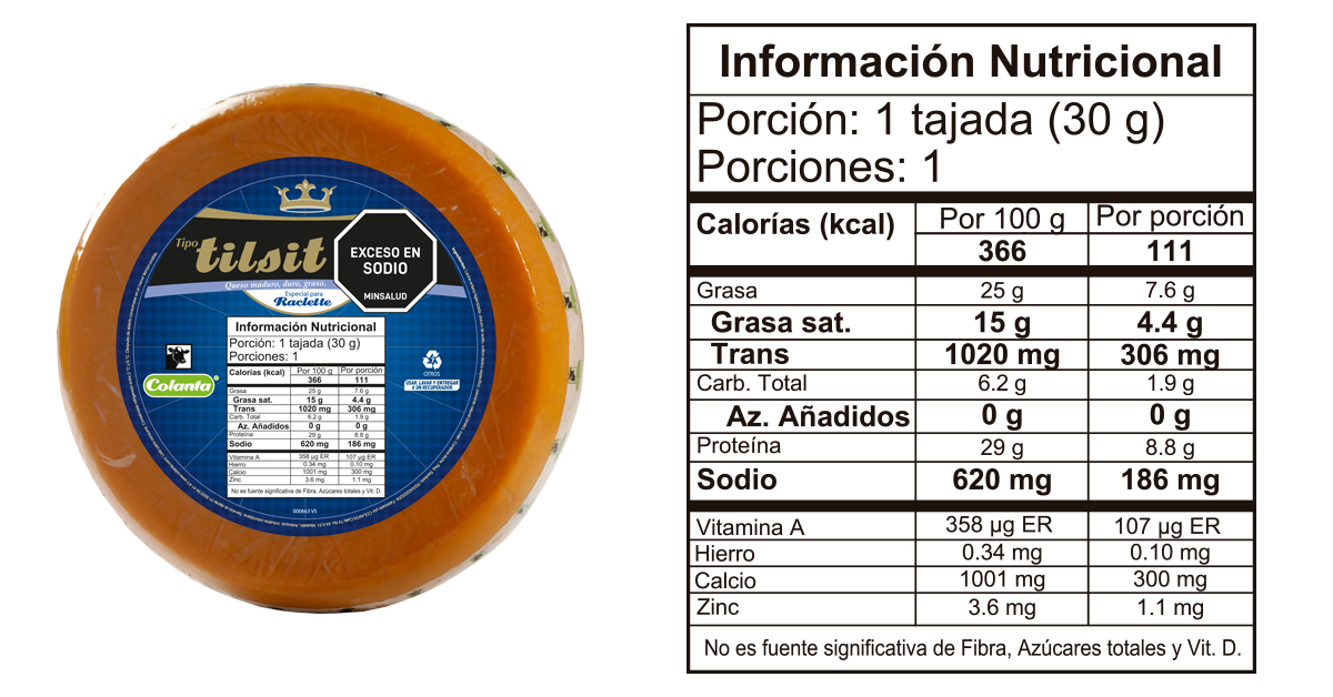 Quesos Maduros-0012 tilsit informacion nutricional