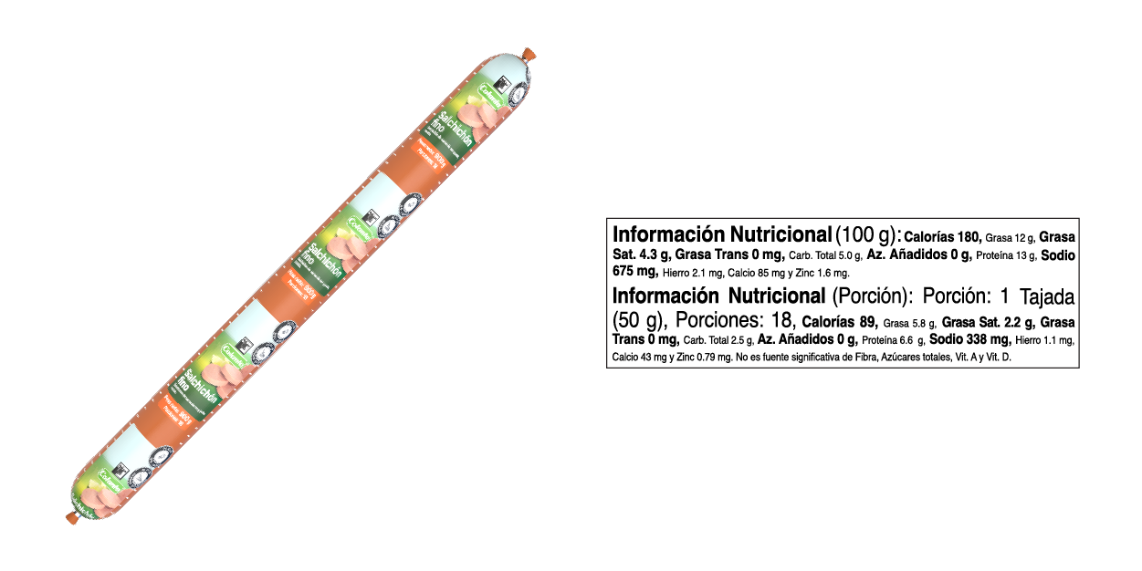 Salchichón Fino - Tabla Nutricional