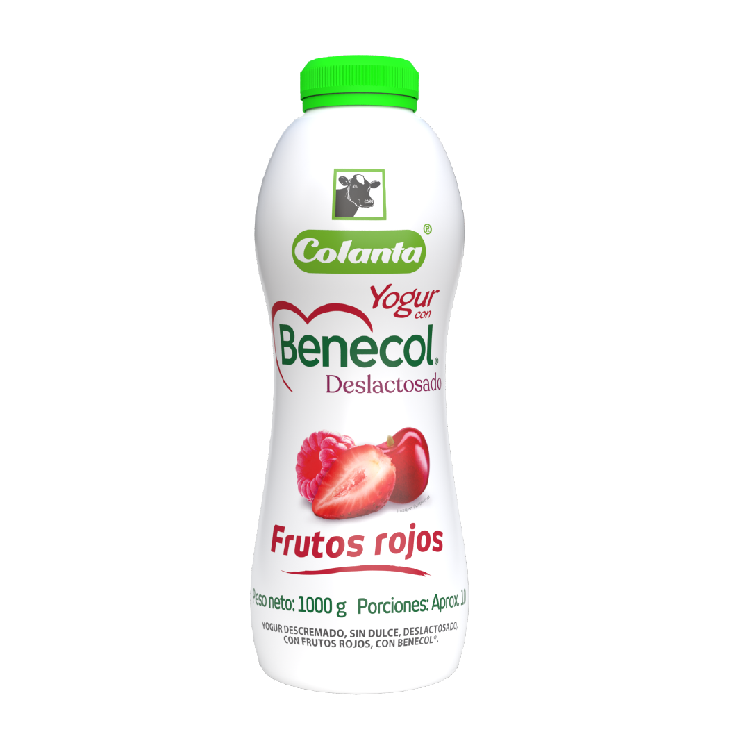 Yogur Benecol Frutos Rojos Deslactosado