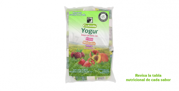 Yogur Entero Bolsa Six Pack