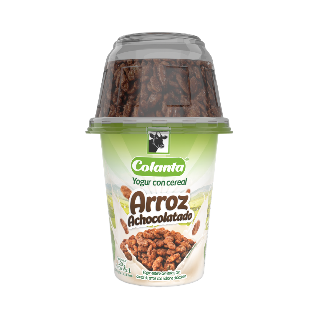 Yogur con Cereal - Arroz Achocolatado