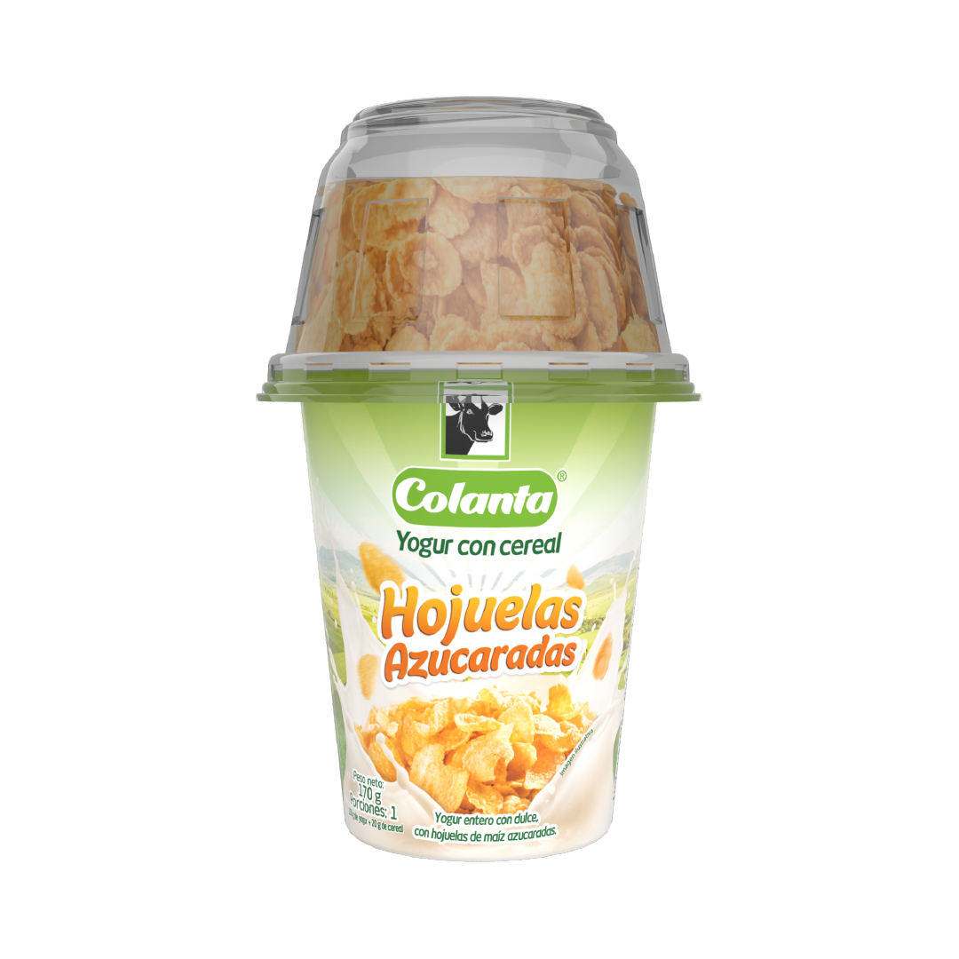 Yogur con cereal - Con Hojuelas azucaradas
