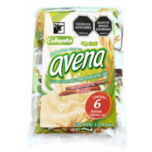 Avena con Sabor Canela Bolsa 200 ml x 6 Unidades