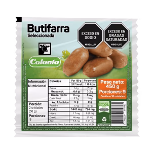 Butifarra Seleccionada Colanta x 450 g