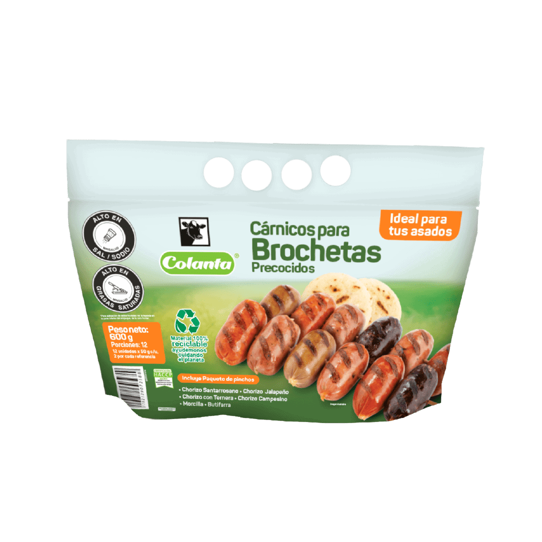 Carnicos para brochetas Precocidos Colanta