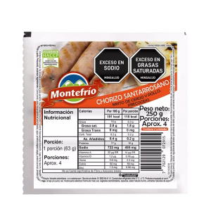 Chorizo Santarrosano Montefrío x 250 g
