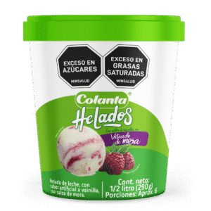 Helado Mora Medio Litro