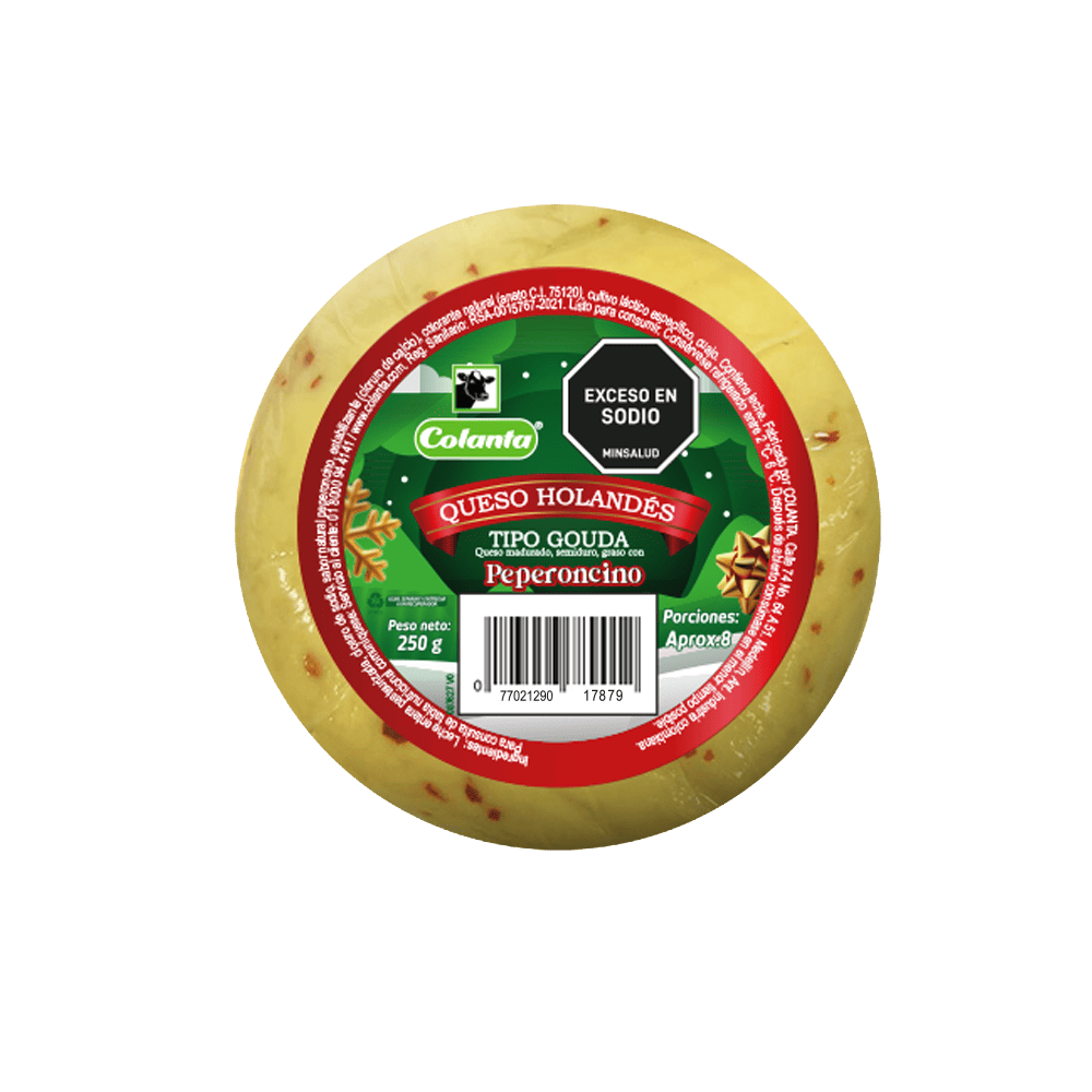 Queso Holandés con Peperoncino Colanta x 250 g