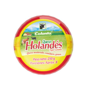 Queso tipo holandés x 250 g