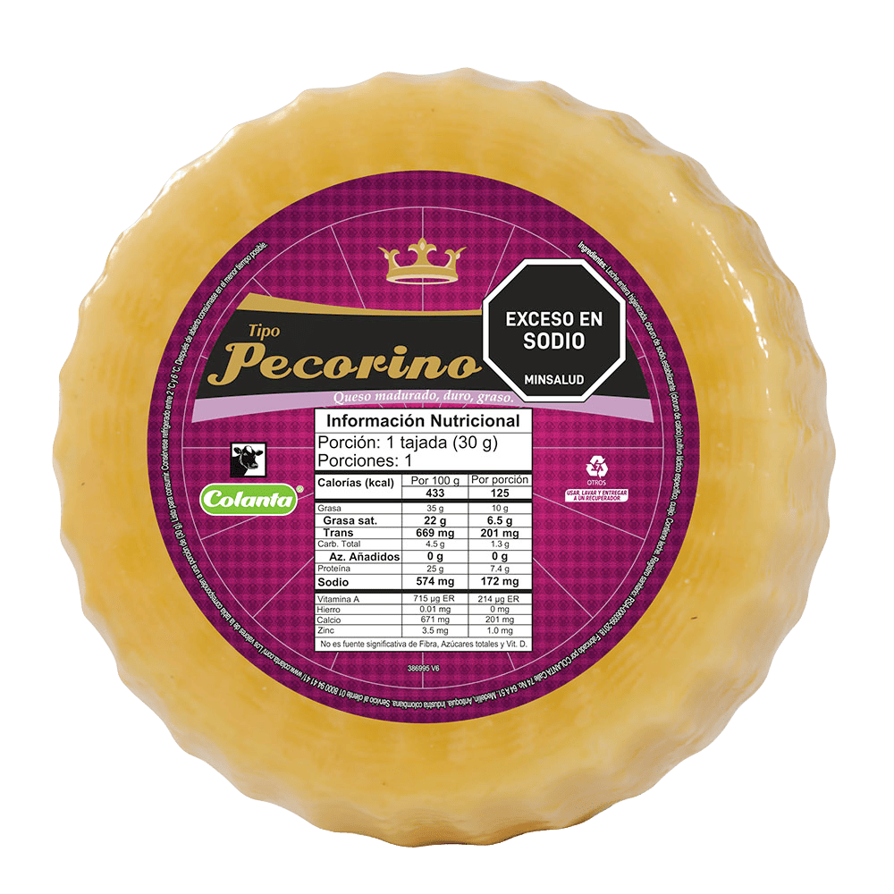Queso Pecorino Colanta Torta