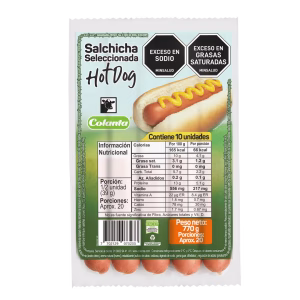 Salchicha Hot Dog Colanta