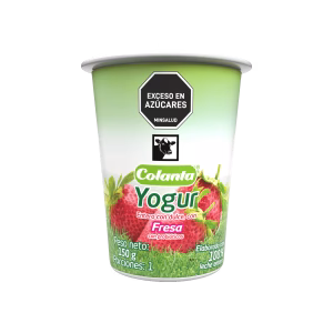 Yogur Entero Fresa Colanta Vaso x 150 g