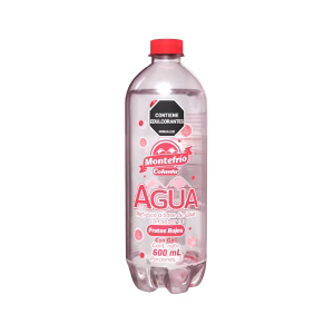 Agua con gas frutos rojos Montefrío Colanta x 600 ml
