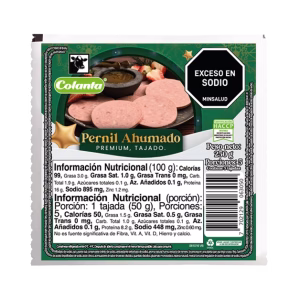 Pernil de cerdo ahumado colanta x 250 g